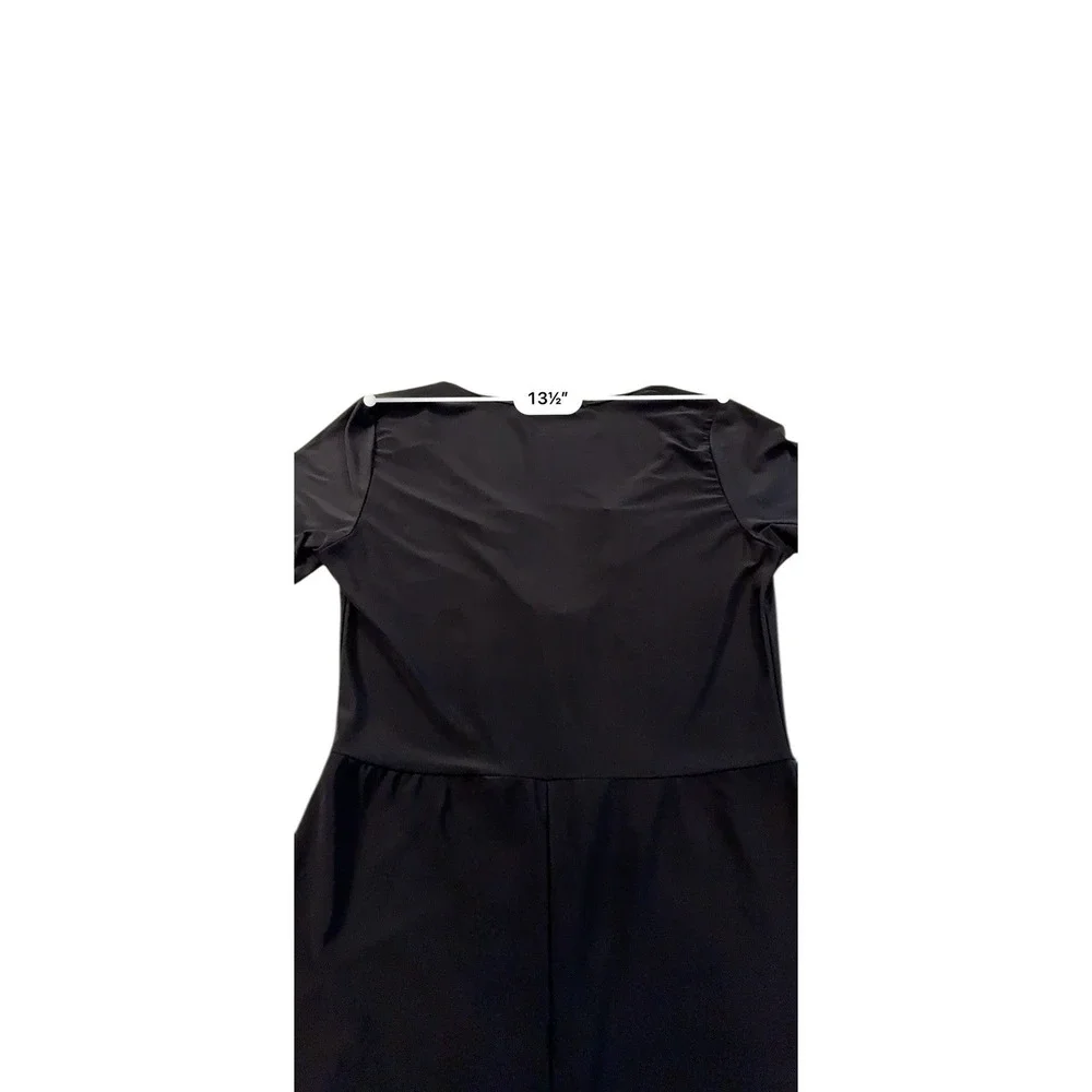 Nasty Gal‎ Jumper Romper Women Size 6 Black Long Sleeve Shorts One Piece USA EUC - Picture 9 of 9